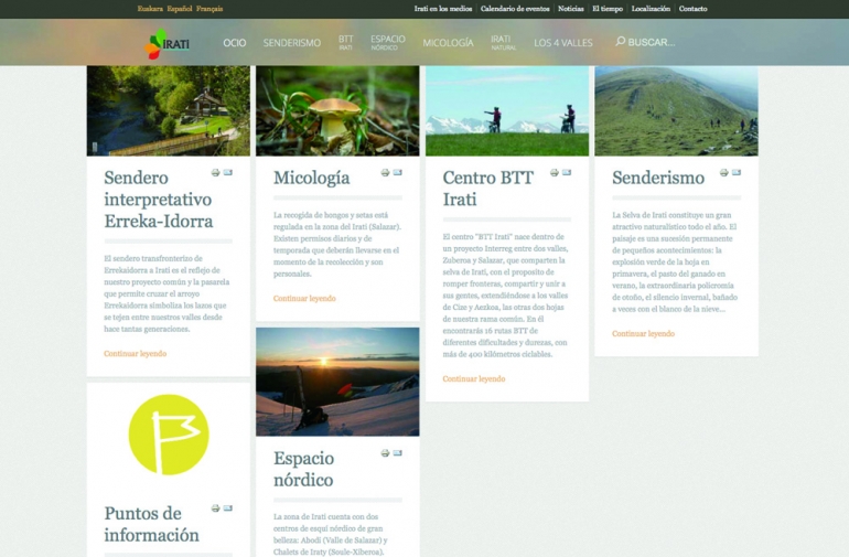 Irati renueva su espacio web