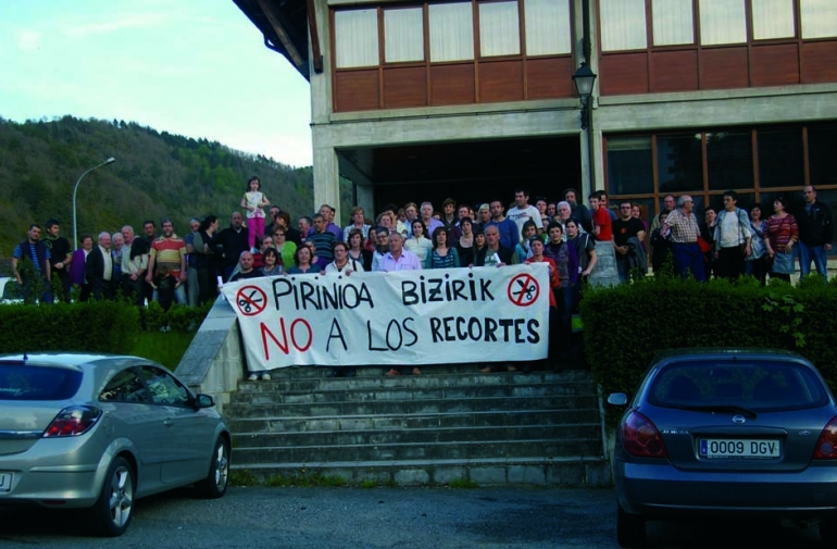 Movilizaciones contra los recortes en Salazar