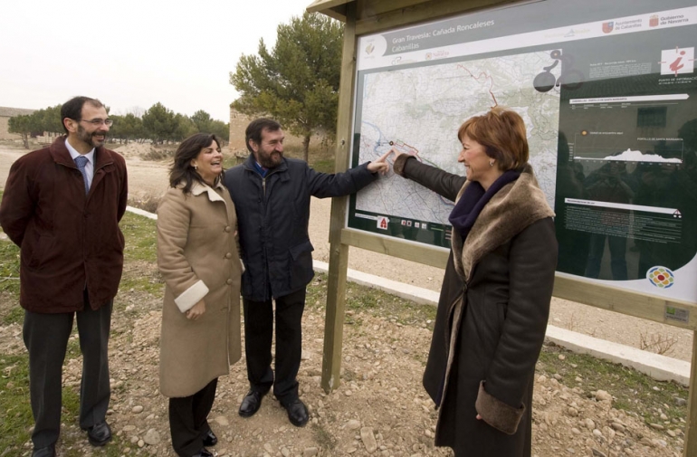 Inaugurado el circuito de BTT por la Caada de los Roncaleses