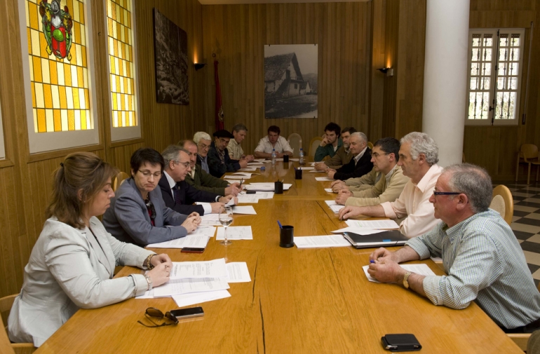 El presidente Sanz visita el valle de Aezkoa