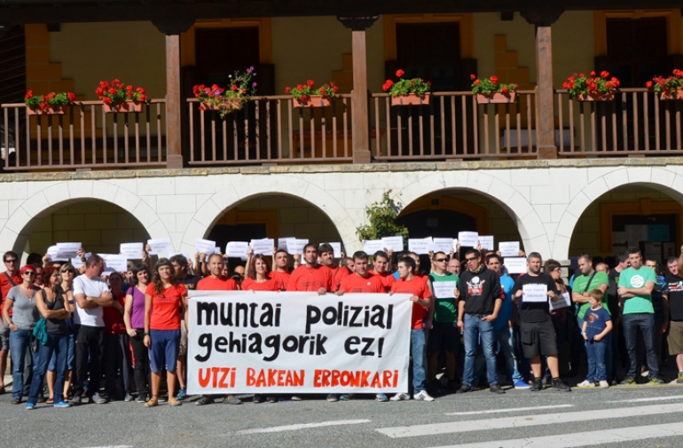 Erronkari denuncia multas recibidas a raz de la concentracin del 11 de mayo