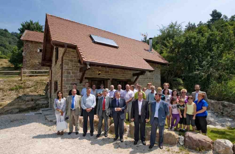 El Presidente Sanz visita el Valle de Arce y Oroz-Betelu 