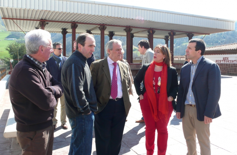 Salanueva visit las obras de Luzaide