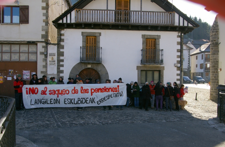 Apoyo a la huelga por la reforma de las pensiones