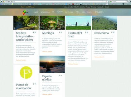 Irati renueva su espacio web