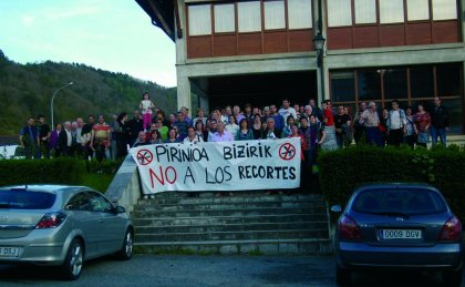 Movilizaciones contra los recortes en Salazar
