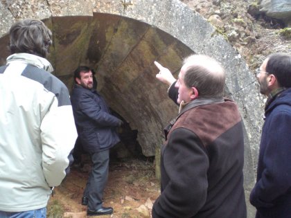 El consejero Corpas visita los trabajos realizados en la Fbrica de Armas de Orbaiceta 