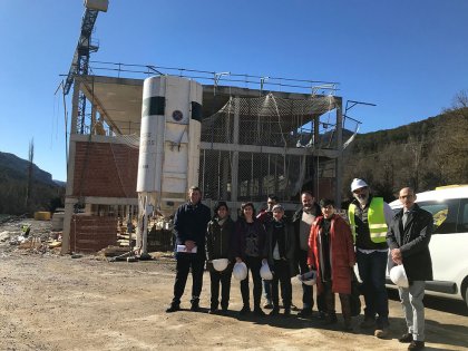 La consejera Solana comprueba el buen ritmo de la obra de CPEIP Julin Gayarre en Roncal / Erronkari